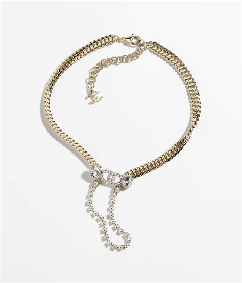 chanel silver choker|chanel necklaces official website.